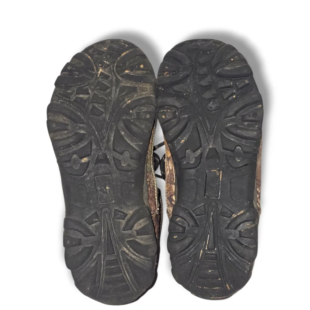 Ozark Trail Boys‎ 4 Camouflage Mid Hiking Boots Lace Up Outdoor Grip Trail Shoes